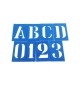 LETRAS 25 MM Gabarito budeplast